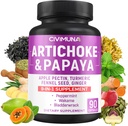 Artichoke Capsules 配有 Artichoke, Papaya, Apple Pectin 和 More - 90 Capsules 3个月供应