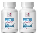 水平衡补充剂 - WATER AWAY - 支持补充剂 水溶液 天然水分混合剂 草药水平衡剂 水分支持补充剂 自然支持剂 水平衡剂 2瓶120盖