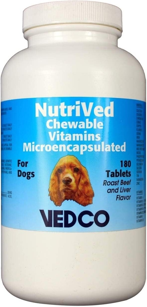 Vedco NutriVed Chewable Vitamins for Dogs 180 平板