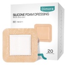 Dimora Silicone 泡沫与边界 20 Pack 粘合 4"x4" 防水的伤口 穿戴带用于伤者护理