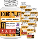 NBest Doctor Taller Kids with multivitamins, Multiminal, Calcium Chewable Tablets, Calcium Assuppose for Kids 2–9 - Grape Flavor - 帮助孩子健康 - 12 pack