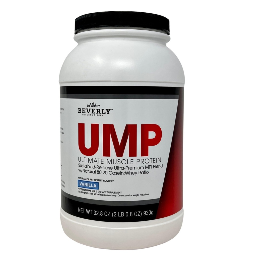 贝弗利国际UMP蛋白粉,香草. 独家Whey-Casein 比率 构建 Lean Muscle. Easy to Digest. No Bloat. (32.8 oz) 2lb 8. 8 oz.