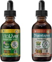 Rejuvica Health VitaLiver & DigestaPro - 高级活人和文摘支持 - 液体交付更好的吸收 - 牛奶硝酸盐,Chanca Piedra, Artichoke, Dandelion & More!