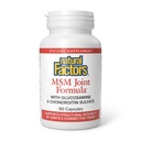 自然因素、MSM联合公式、支持与Glucosamine和Chondroitin Sulfate健康联合、肌肉和卡蒂拉奇、90个胶囊(90个服务)