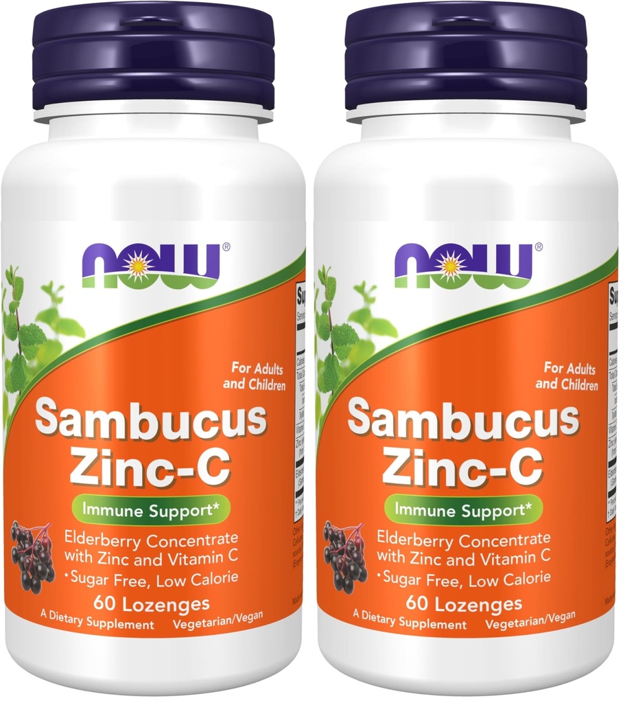 《现在的补编》,Sambucus Zinc-C,《花莓集中》和《维生素C》,60份《Lozenges》(第2包)