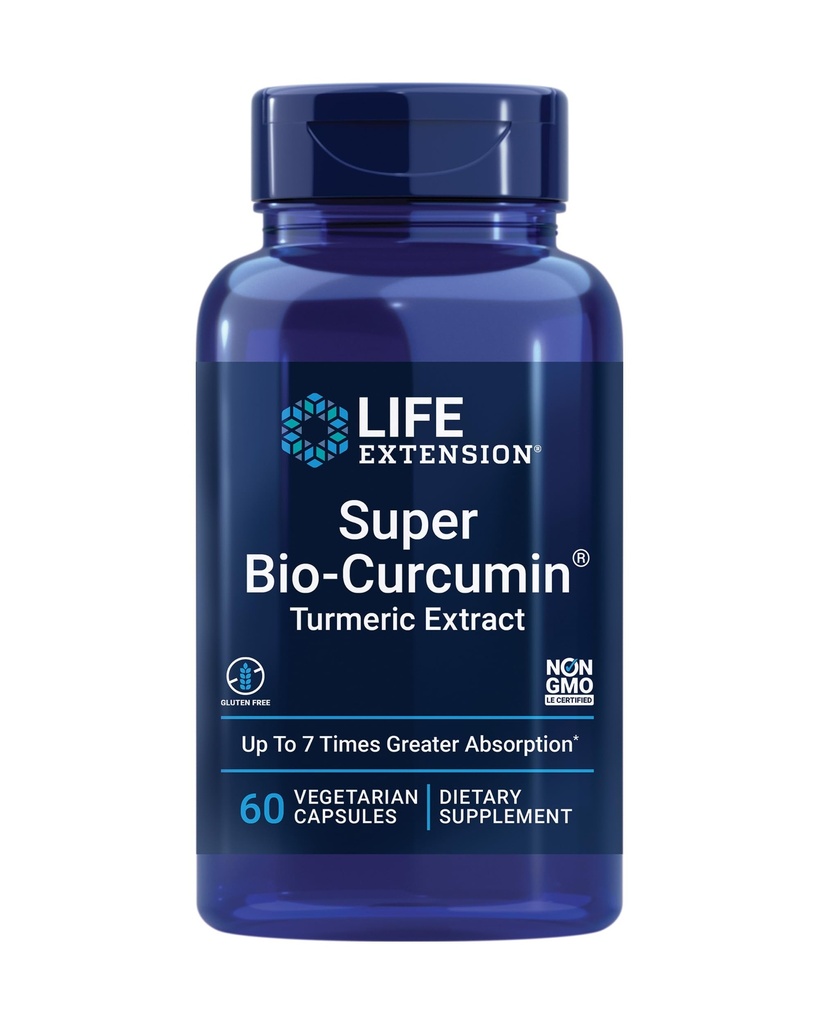 生命延长 Super Omega-3 鱼油,芝麻和橄榄提取 与Super Bio-Curcumin Turmeric 提取 Capsules - 240 & 60 Count
