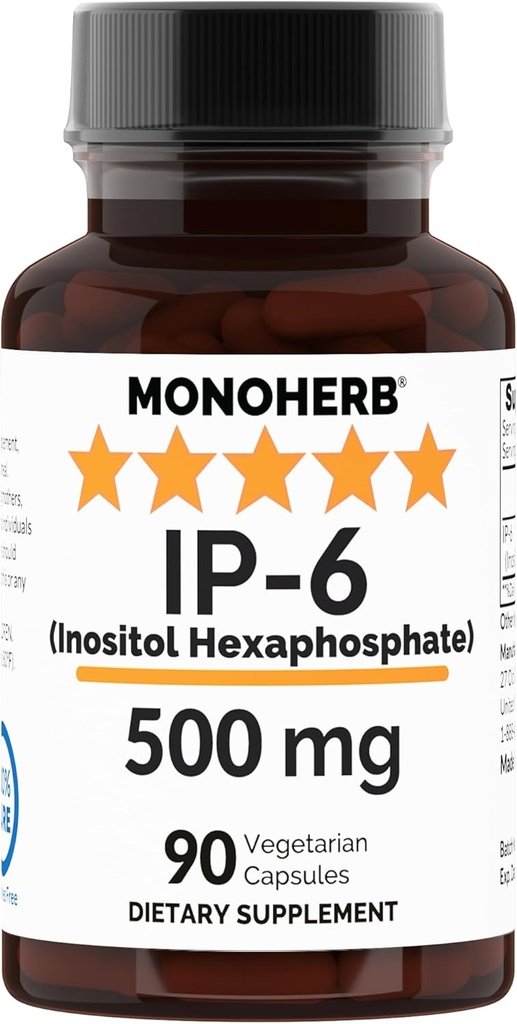 MONOHERB IP-6 六磷酸酯/每卡普尔500毫克 - 90维卡普尔