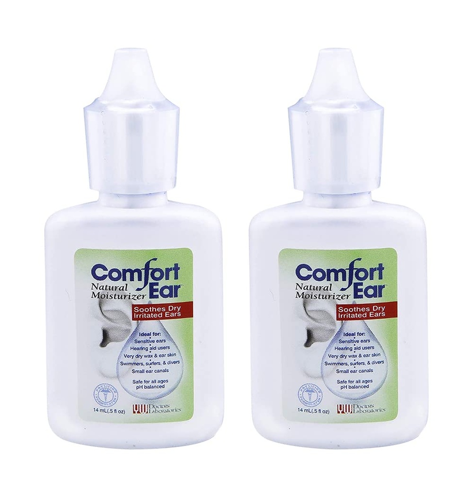 Westone Comfort Ear Drops for Itchy Ears, Ear Ache Drops 成人与儿童 – Earwax 干耳援助 – Official Ears – Official Ears – Official Second Aid,游泳者 – Ear Itch Relief for Human – Pack of 2