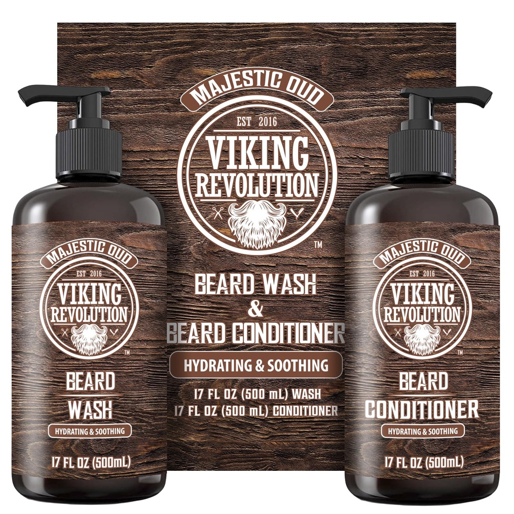 (原始内容存档于2018-07-21) (中文(简体) ). Viking Revolution Beard Washer and Beard Confortions for Men with Argan Oil and Jojoba Oil - Beard 柔软器和增强器 熊熊熊照料器和增强器 熊熊沙姆波 熊熊油(17oz, Majestic Oud)