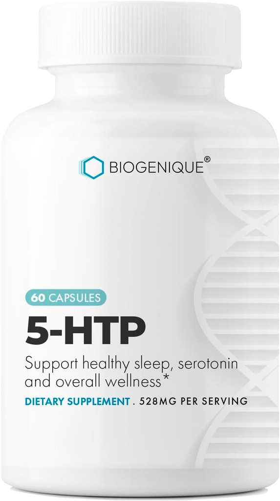5-HTP(5-羟基tryptophan) 200 mg,Mood增强剂和神经递质支持* 60 Capsules 5htp Griffonia Simplicifolia - 美国制造