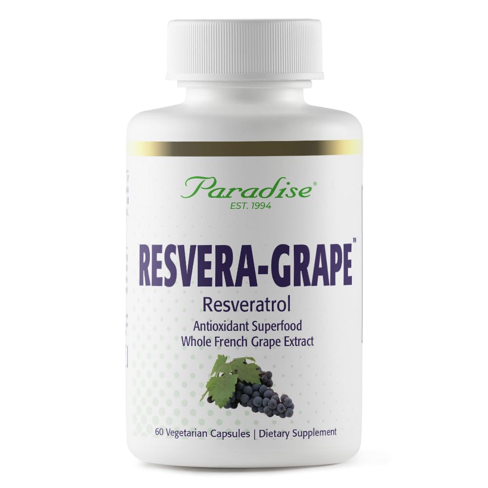 天堂草药 Resveragrape,Resveratrol + 多酚 + Opc's, 超级吸附剂, 超纯度, 非GMO, Gluten Free, 60 蔬菜卡普尔