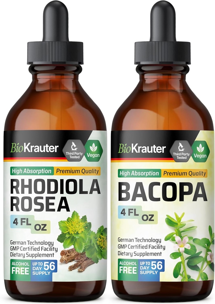 BIO KRAUTER Rhodiola Rosea Tincture 4 Fl. Oz. & Bacopa Tincture 4 Fl. Oz. (原始内容存档于2017-09-04).