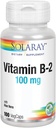 SOLARAY维生素B-2 Riboflavin 100毫克与Aloe Vera − 健康能源代谢、皮肤、毛发和钉子 − 100 CT