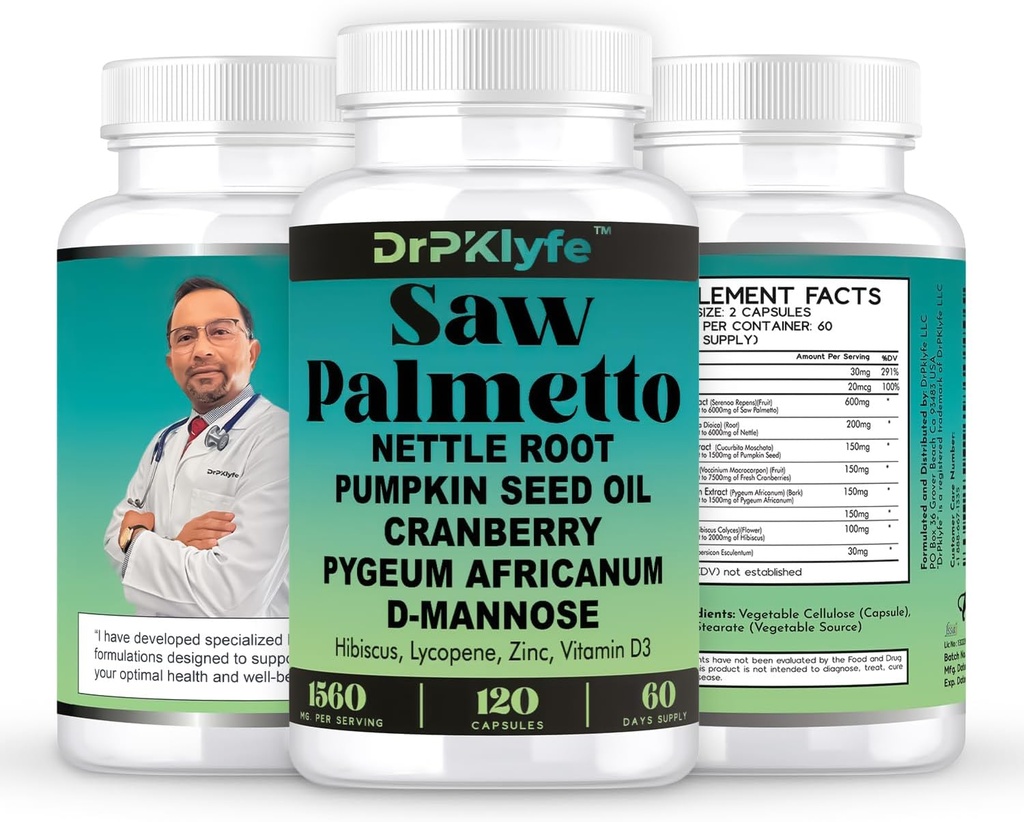 南瓜种子油和头发生长补充剂,配有Saw Palmetto 妇女、DHT 男子屏蔽剂、PCOS 前列腺保健、Pygeum、Lycopene、男子保健