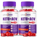 (2 Pack) UltraQuick Max + ACV Gummys, 更高潜质, 官方Ultra Quick Max + Gummys, 2X 更强大的苹果苹果苹果苹果苹果酒Vinegar Gummy, 2个月供应
