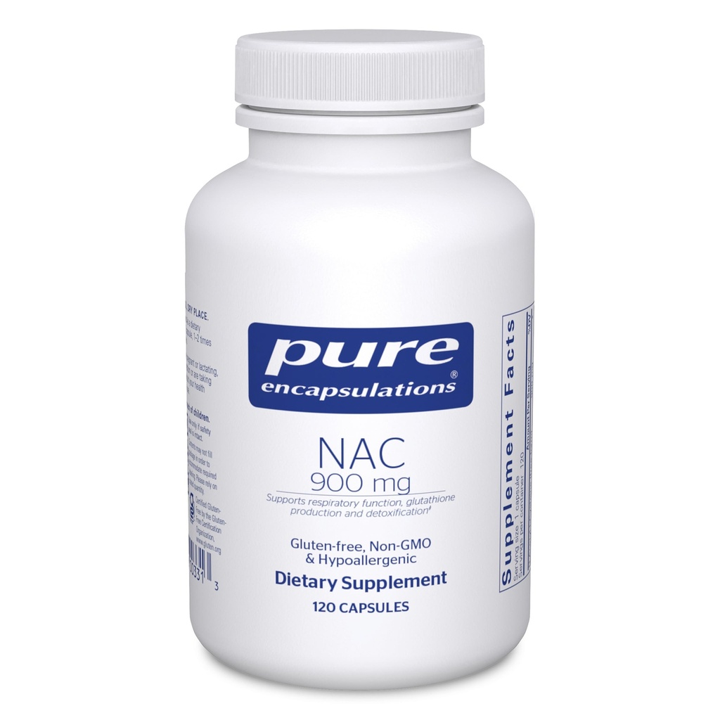 纯封装 NAC 900 mg - N-乙酰丙基丙基氨酸补充剂,用于肺和免疫支持、活体和抗氧化剂* - 120 Capsules