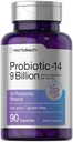 Horbäach Probiotics for Women and Men 14 Strains for 消化健康 9亿CFU 90 Capsules \ Non-GMO & Gluten 免费补充