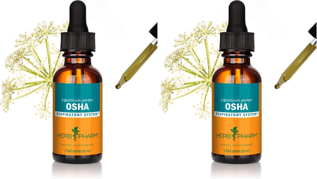 用于呼吸支持的草药 OSHA 根液体提取 - 1 Ounce(包2)