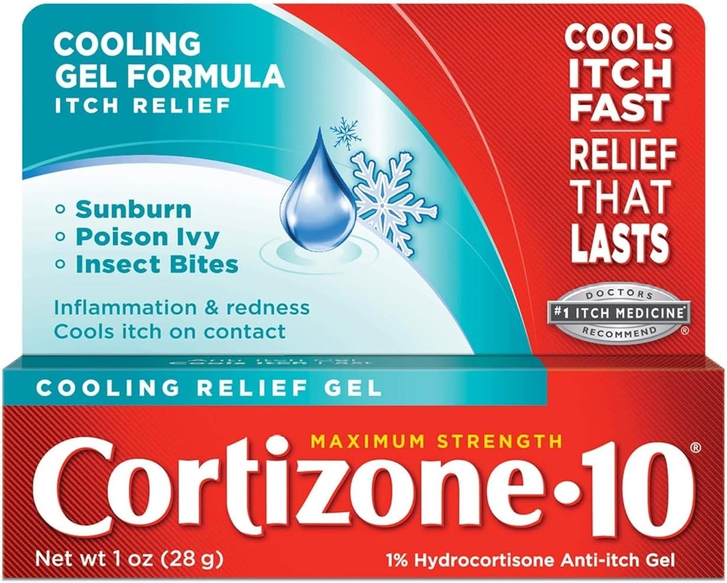 Cortizone-10 冷却救济 抗Itch Gel 1 oz (Pack of 5)