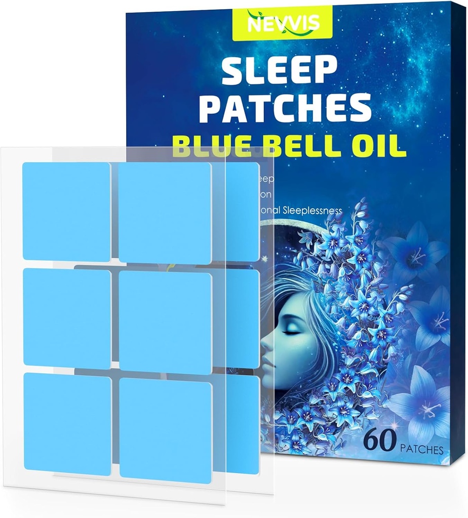 睡眠补丁 60 蓝铃 睡眠补丁 成人超强 自然植物 睡眠补丁 皮肤亲切和最后一夜