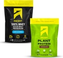 升职 Whey + 植物蛋白粉 - 未经口味的 2 lb 和巧克力 18
