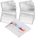 Deke Home - 250 Pack Clear Reealable Pill Bags(4x2.75 in),旅行药袋,标签上写着,药品、维生素和补充品的BPA-免处置药袋组织者