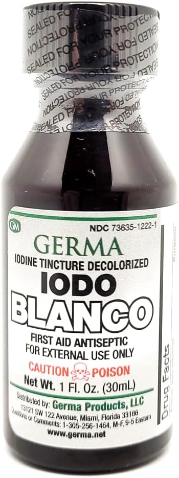 革玛碘丁丁酸脱色 无色白色清真木乃伊多 YODO Blanco 液体
