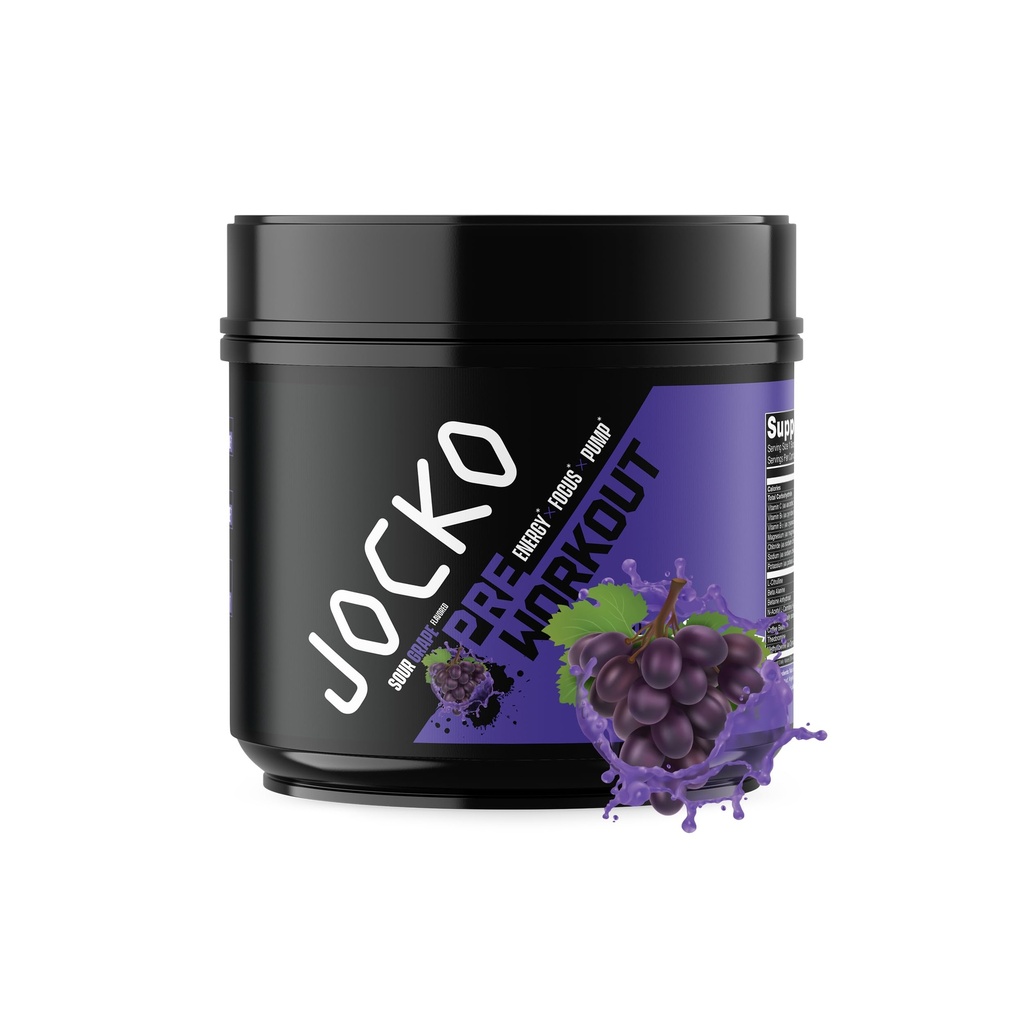 Jocko Fuel Ultimate Pre Workout Powder - 工作前男女能量粉饮 - 支持肌肉泵、能源、和回收200mg咖啡因酸葡萄酒的高刺激无糖新热带混合剂