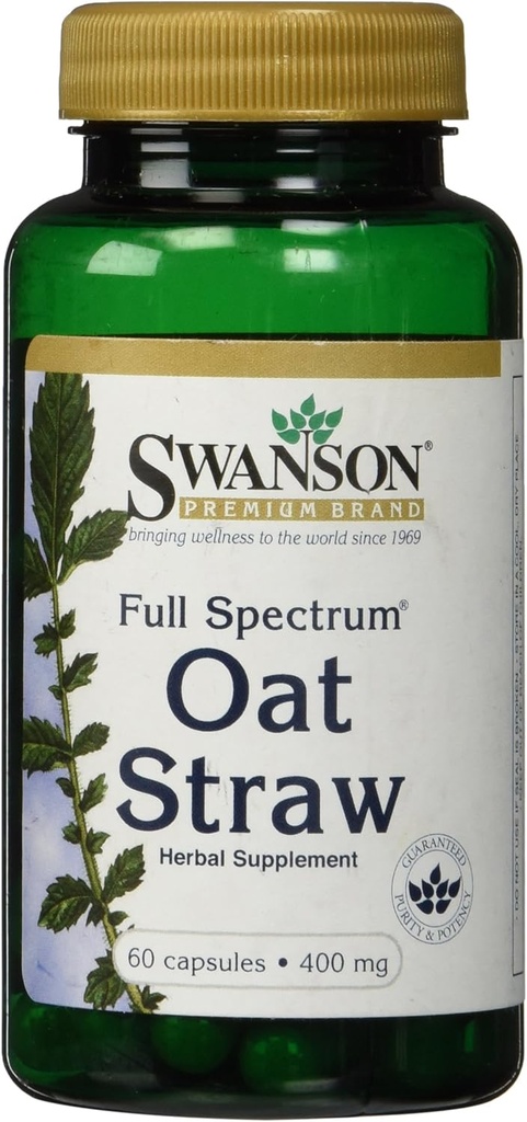 Swanson 全光谱 Oat 草原 400 毫克 60 卡普尔
