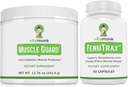 VitaMonk Muscle Guard with HMB, EAAs, Vitamin D, Magnesium & FenuTrax Fenugreek 提取器, 50% 肌肉生长、强度和生命力的Fenusides, 男女工作前/后补充剂
