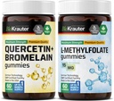 BIO KRAUTER 与Bromelain 60 Gummys & L-Methylfolate 60 Gummys 共聚氯乙烯