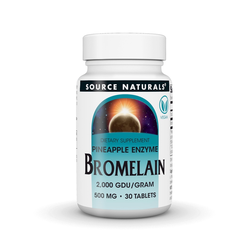 Bromelain 500mg 2000GDU 30 匾额