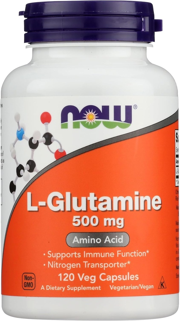 现在食品Glutamine 500mg Capsules,120 CT
