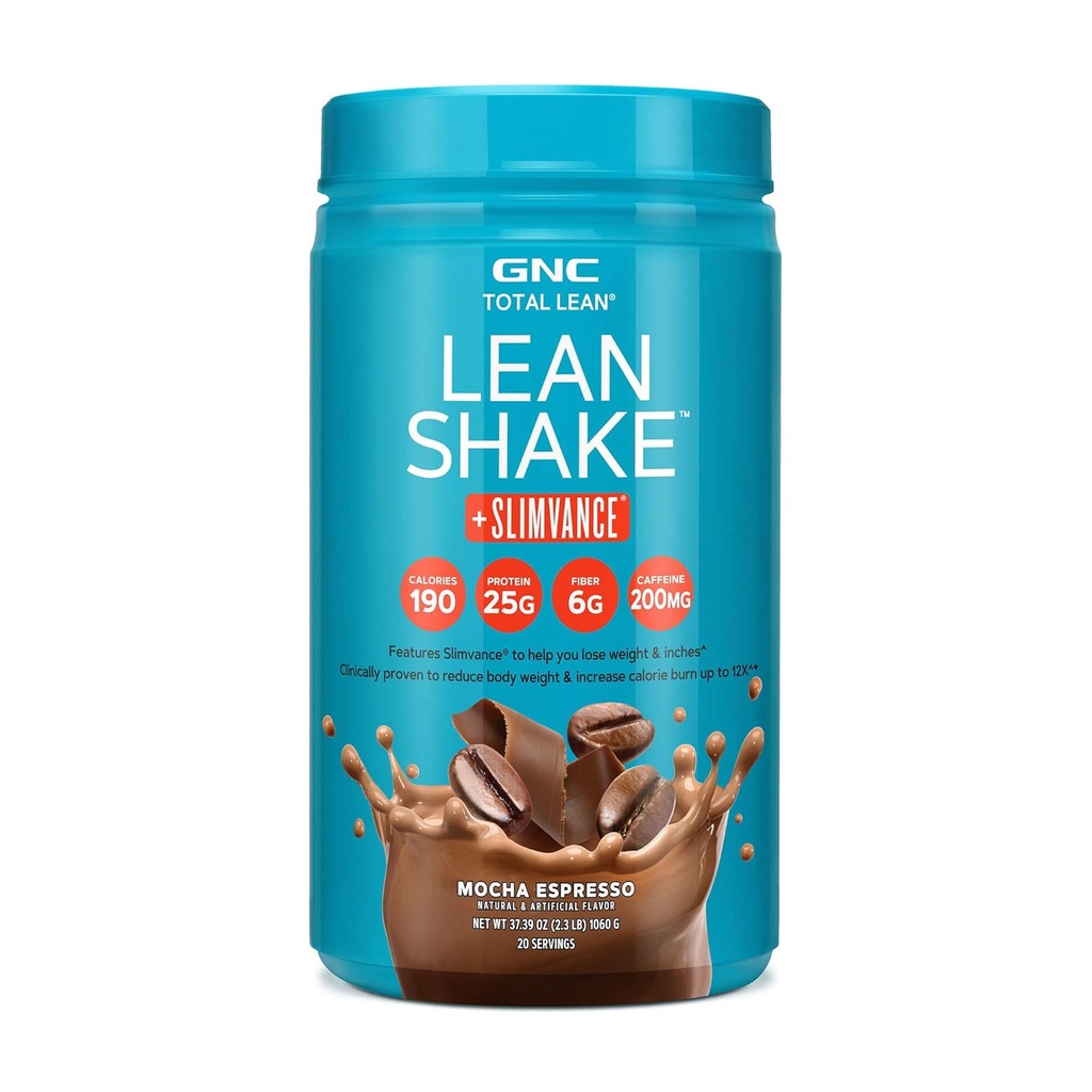 GNC 总精液,精液摇摇+精液,重量损失蛋白粉,含咖啡因200mg,Mocha Espresso,20名服务员