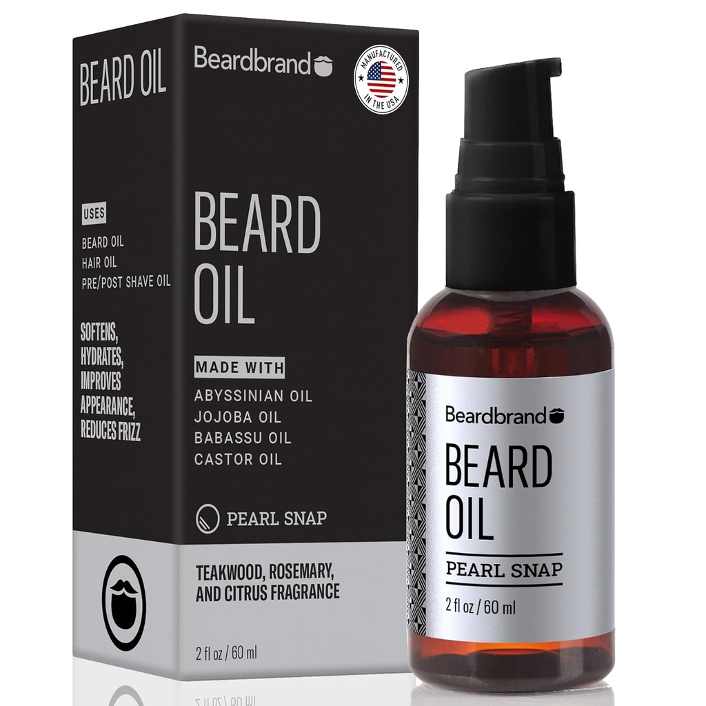 Bandbrand Beard Oil for Men with Jojoba & Vitamin E – Softens Stubble, Cates Skin & Produces Beard Growth & Teakwood, Rosemary, & Citrus Scent & 2 fl oz 页面存档备份,存于互联网档案馆,存于互联网档案馆.