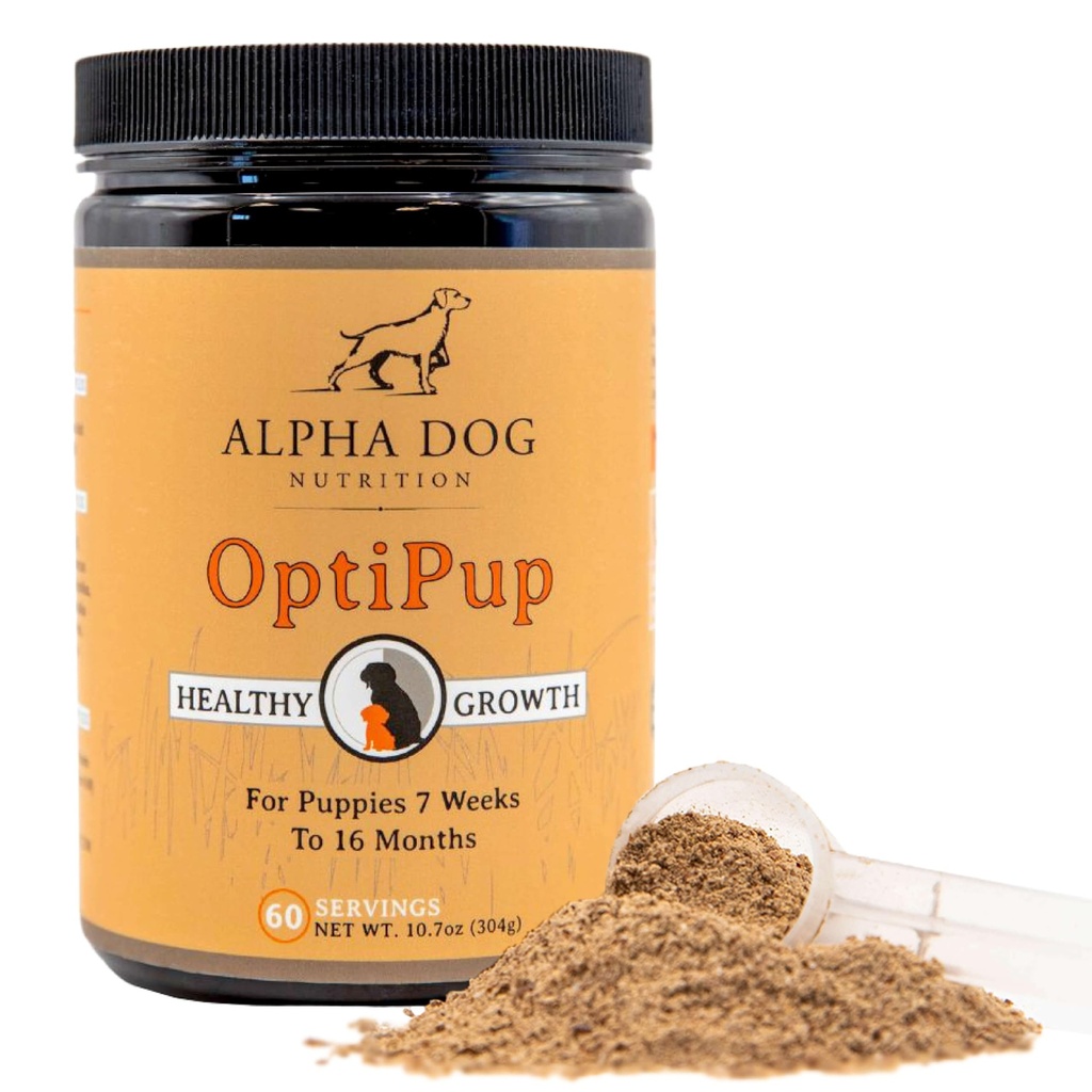 Alpha Dog 营养 OptiPup All-in-1 Pupy 多维他明包含31种超食品,包括用于消化支持的Probiotics和Prebiotics,皮肤和免疫健康,以及优化生长(60种服务).