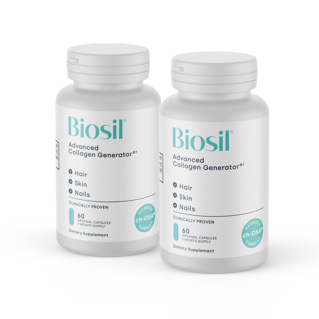 Biosil Collagen 助推器 - 60 原始卡普尔,包2 - 皮肤、毛发、钉子和联合的专利 ch-OSA 激活器 - 支持自然生产 - 60天供应