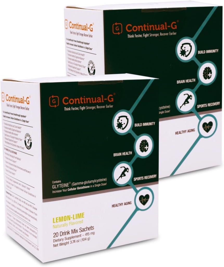 G粉 - 临床证明的细胞Glutathione 前体 - 甘油和Sunfiber 的惠益 - 免疫支持、抗氧化剂、排毒、脑健康和皮肤护理硕士 - 40 Sachets