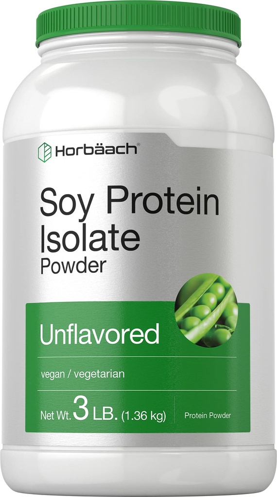 Horbaach Soy Protein Isolate Powder = 3 lb = 不受欢迎的 ==================================================================================================================================================================================================================================