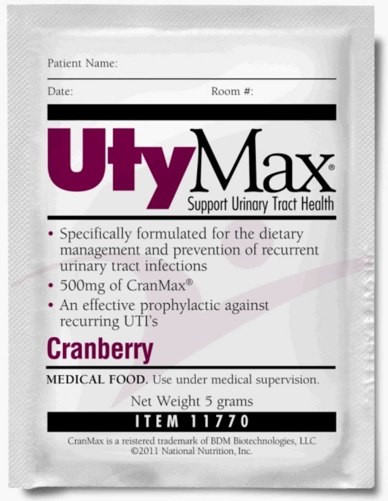UtyMax Cranberry 饮料混合剂(PWDR、UTYMAX、5 GRAM PKS) 60 每例