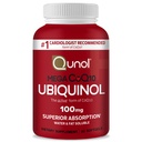 Qunol Ubiquinol CoQ10 100mg 软胶,Mega Ubiquinol 100mg - 高级吸收 - 心脏健康和健康血压水平的Coenzyme Q10的积极形式 - 2个月供应 - 60个计数
