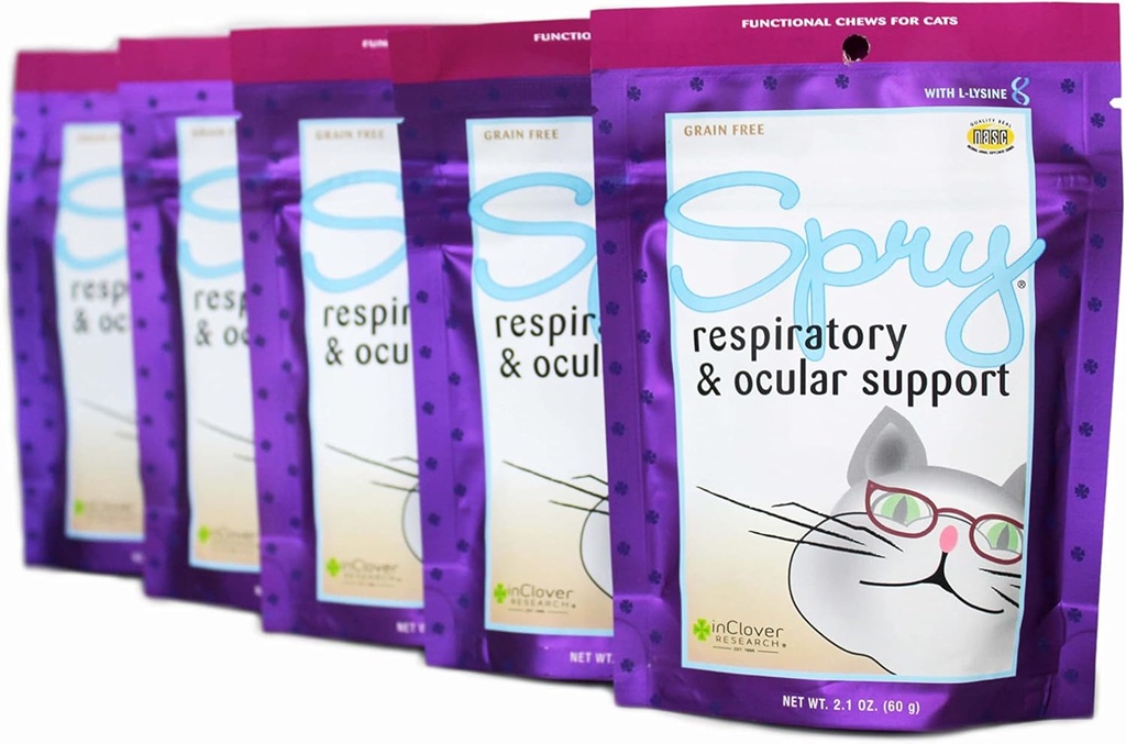 在Clover Spry、猫眼护理支助、L-Lysine猫治疗补充、猫免疫支助补充、猫健康每日治疗、先生猫健康支助、猫的抗氧化剂呼吸保健