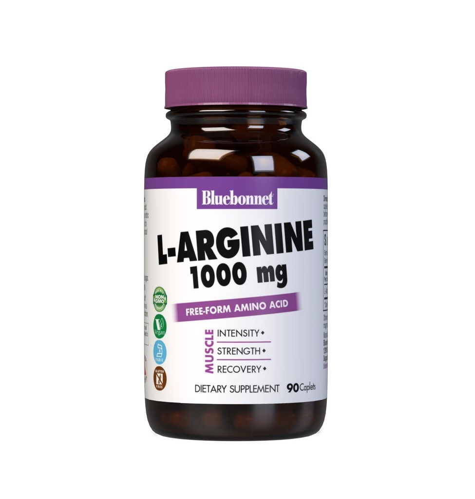 Bluebonnet L-Arginine 1000毫克卡普尔,90个