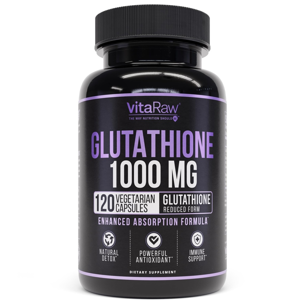 用于免疫支持的1000mg Glutathione - 100mg 吸收复合体 - 减少 Liposomal Glutathione 与 Alpha Lipoic Acid 补充物 - 脑促进器,光滑皮肤,肝脏支持