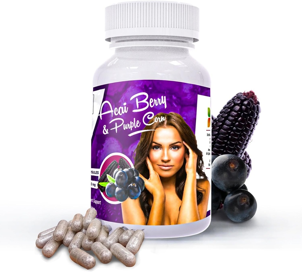 Acai Berry 与紫色玉米卡普勒斯 抗病毒素和安托克亚宁