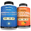 白百灵和利波索马尔维生素C补充剂:高吸附维生素C C Capsules & Berberine补充剂 豁免、代谢、平衡福利
