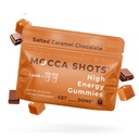 SGC最高浓度为100mg咖啡因/Gummy,每包2Gummys,6-Pack Mocca Shots 盐焦糖厂以新热带即时能源为主,配有Ginkgo biloba,Theobromine.