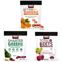 强制因子 更好的涡轮联合支持 补充 & Smarter Greens Superfood Chews, 60 Soft Chews & Total Beets Soft Chews, 60 Chews