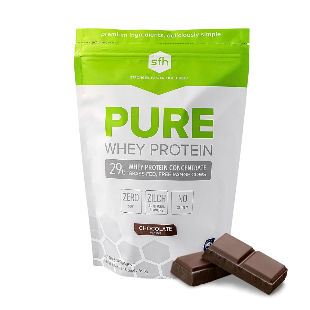 SFH纯Whey蛋白粉(焦油) 最佳品尝草药 Fed Whey → All Natural → Non-GMO, no artificals, Soy Free, Gluten Free →(焦油, 31.6 Ounce (Pack of 1))