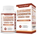 纯最佳Glucosamine Chondroitin MSM 补充 w/Turmeric & Boswellia - Glucosamine Sulfate 男女联合补充 120张平板电脑